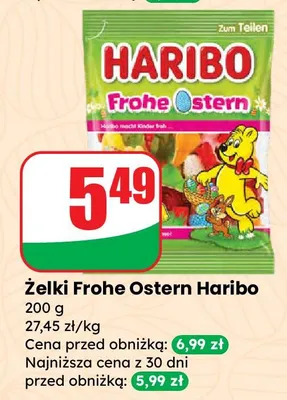 Żelki Frohe Ostern promocja w Dino