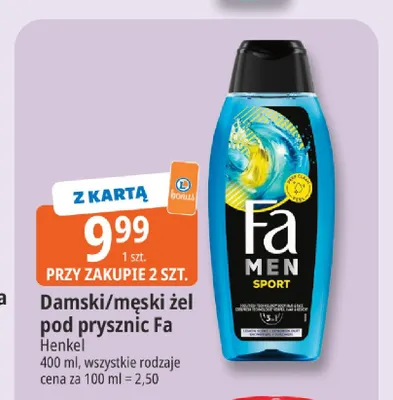 Męski żel pod prysznic Fa promocja w Leclerc