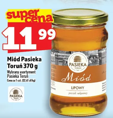 Miód pasieka toruń lipowy promocja w TOPAZ