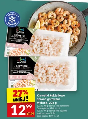 Krewetki koktajlowe obrane gotowane promocja w Twój Market