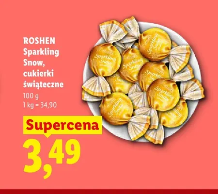 Cukierki świąteczne Roshen Sparkling Snow promocja w Lidl