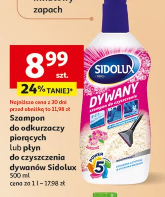 Szampon do odkurzaczy piorących lub płyn do czyszczenia dywanów promocja w Auchan