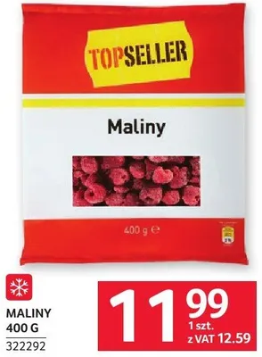 Maliny 400 g promocja w Selgros