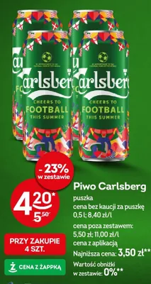 Piwo Carlsberg promocja w Żabka