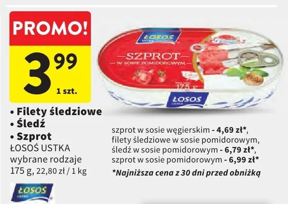 Szprot promocja w Intermarche