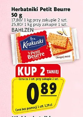 Herbatniki Petit Beurre Krakuski promocja w Prim Market