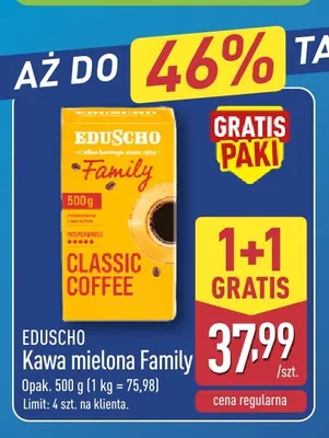 Kawa mielona Family Eduscho promocja w Aldi