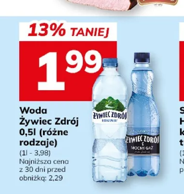 Woda gazowana Żywiec Zdrój Mocny Gaz promocja w Hitpol