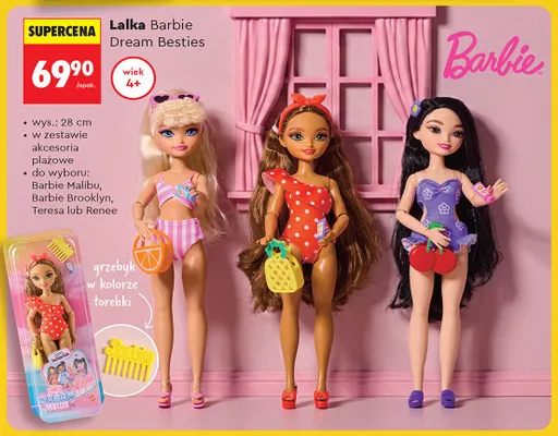 Lalka Barbie Dream Besties Teresa 28cm promocja w Biedronka