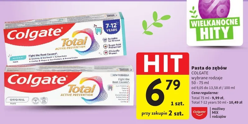 Pasta do zębów promocja w Intermarche