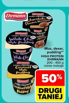Mus Ehrmann High Protein Chocolate Flavour Mousse promocja w Carrefour Market