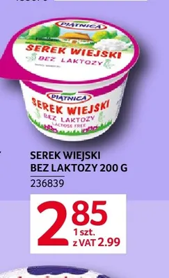 Serek wiejski bez laktozy Piątnica promocja w Selgros