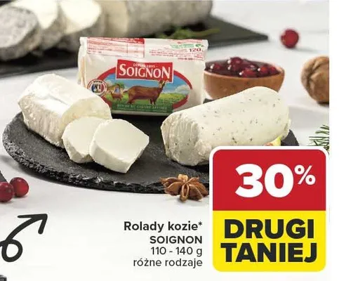 Rolady kozie różne rodzaje promocja w Carrefour