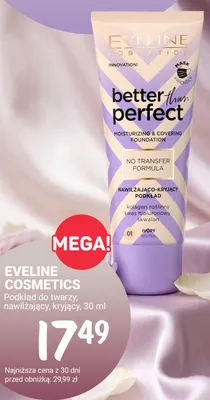 Podkład do twarzy nawilżający kryjący Eveline Cosmetics Better Than Perfect promocja w Rossmann