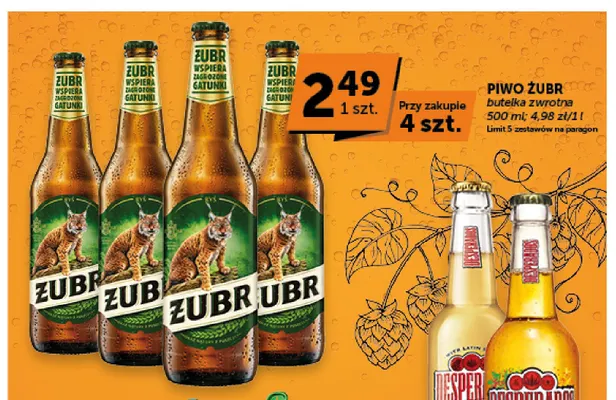 Piwo Żubr promocja w Groszek