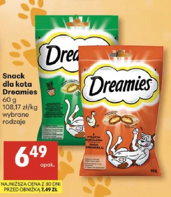 Snack dla kota promocja w Delikatesy Centrum