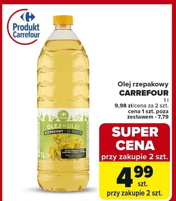 Olej rzepakowy CARREFOUR promocja w Carrefour Market