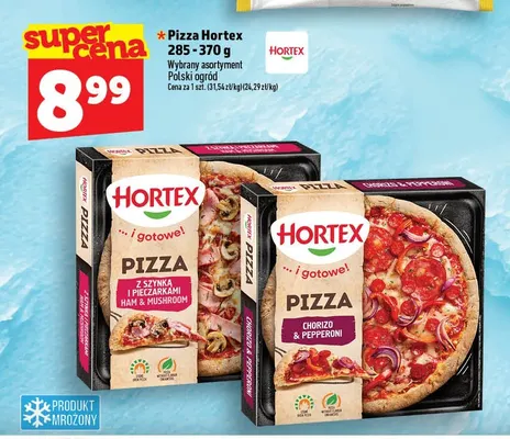 Pizza z szynką i pieczarkami Hortex promocja w TOPAZ