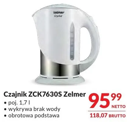 Czajnik ZCK7630S Zelmer promocja w Makro