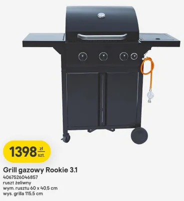Grill gazowy Rookie 3,1 promocja w Castorama