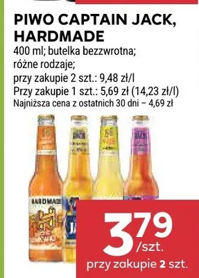 Piwo captain jack, harnazie promocja w Stokrotka
