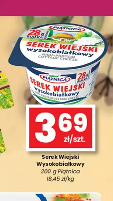 Serek wiejski wysokobiałkowy Mlekovita sba promocja w emma MARKET