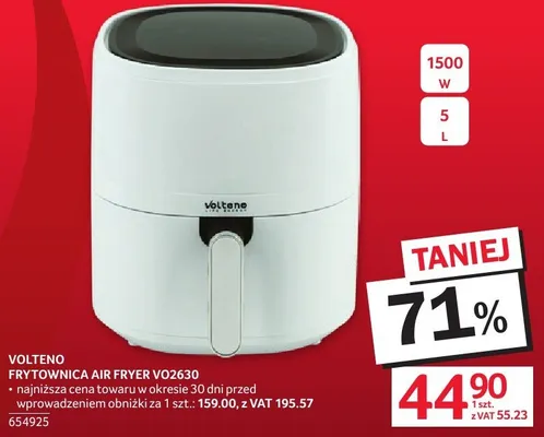 Frytownica VOLTENO Air Fryer VO2630 promocja w Selgros