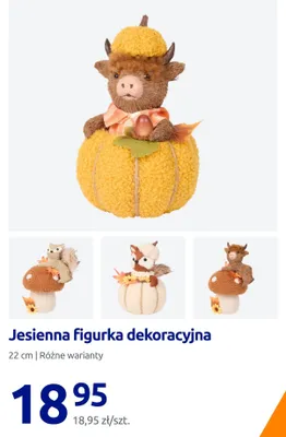 Jesienna figurka dekoracyjna 22 cm promocja w Action