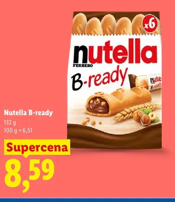 Wafle Nutella B-ready 6-pak promocja w Lidl
