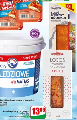 Łosoś wędzony na gorąco z chilli Targ Rybny Pomorski promocja w Dino