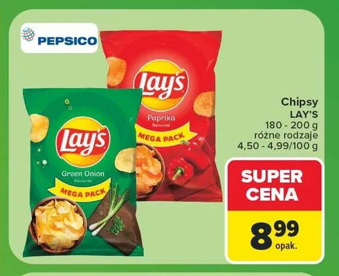 Chipsy Lay's Paprika promocja w Carrefour