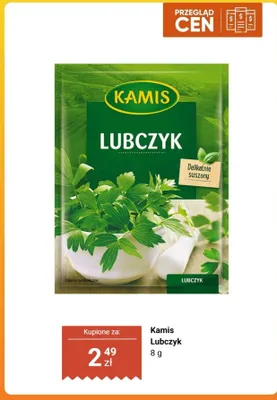 Lubczyk suszony Kamis promocja w Biedronka