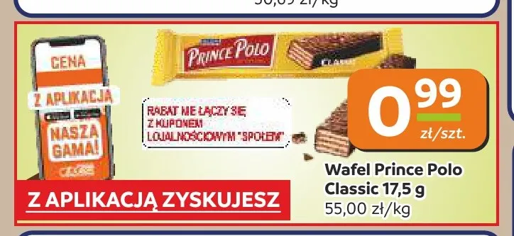 Wafel Prince Polo Classic promocja w Społem Częstochowa