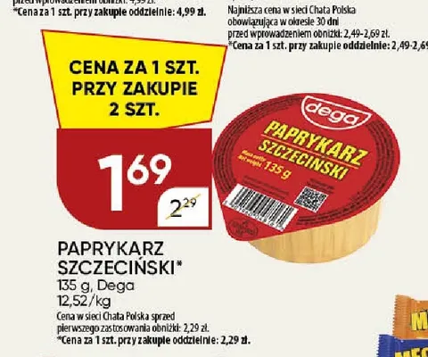 Paprykarz szczeciński Dega promocja w Chata Polska