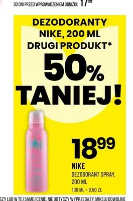 Dezodorant spray Nike promocja w Drogerie Natura