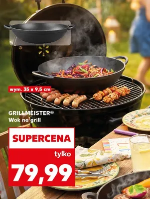 Wok na grill Grillmeister 35x9,5cm promocja w Kaufland