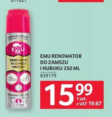 Renowator do zamszu i nubuku Emu promocja w Selgros