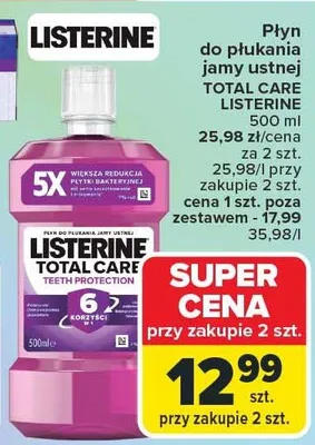 Płyn do płukania jamy ustnej Total Care promocja w Carrefour Market