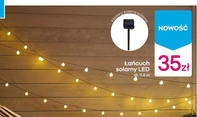 Łańcuch solarny LED promocja w Pepco