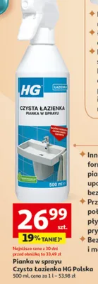 Pianka do sprayu Czysta Łazienka promocja w Auchan