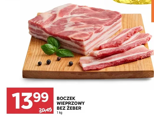 Boczek wieprzowy bez żeber promocja w Stokrotka