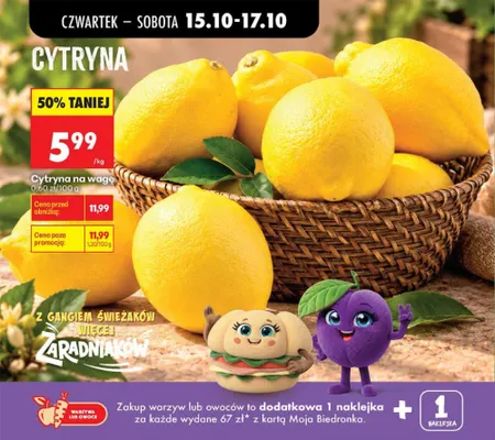 Cytryny promocja w Biedronka