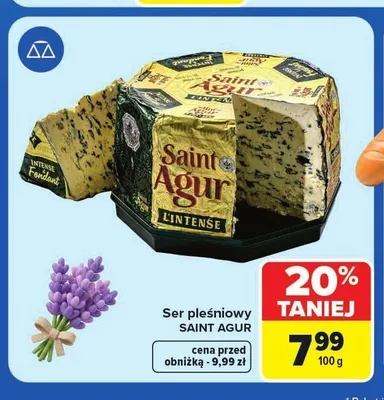 Ser pleśniowy Saint Agur promocja w Carrefour