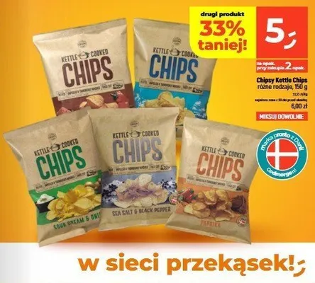 Chipsy ziemniaczane Kettle Cooked Paprika Godmorgen promocja w Dealz