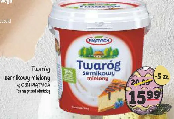 Twaróg sernikowy mielony promocja w Arhelan