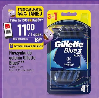 Maszynka do golenia Gillette Blue3 promocja w POLOmarket