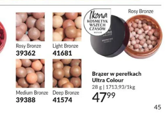 Brązer w perełkach Avon Ultra Colour Medium Bronze promocja w AVON
