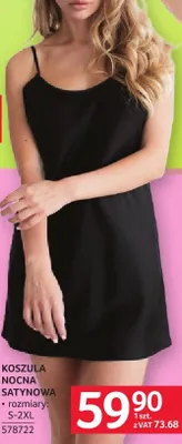 Koszula nocna satynowa rozmiary: S-2XL promocja w Selgros