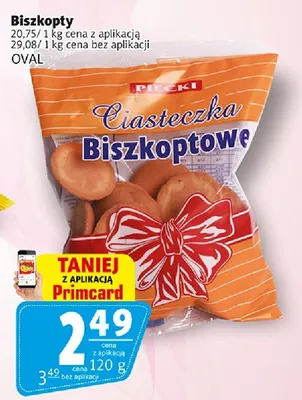 Biszkopty ciasteczka biszkoptowe z aplikacją promocja w Prim Market