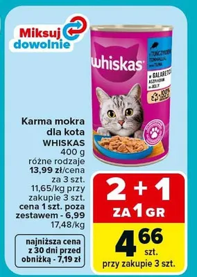 Karma mokra dla kota różne rodzaje promocja w Carrefour
